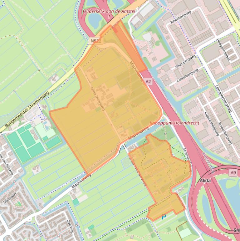Kaart van postcodegebied 1191LE.
