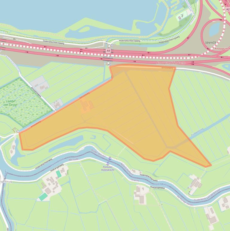 Kaart van postcodegebied 1191LJ.