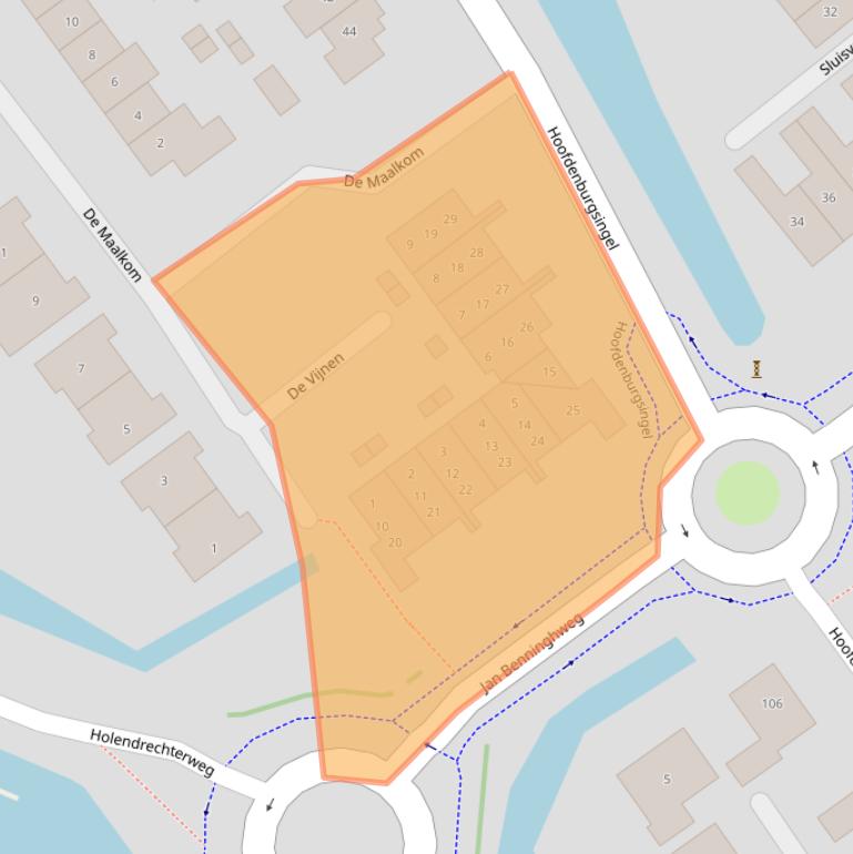 Kaart van postcodegebied 1191LN.