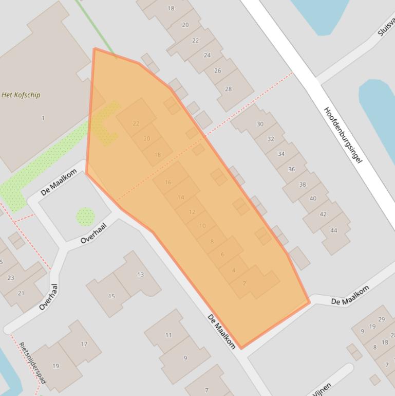 Kaart van postcodegebied 1191LR.