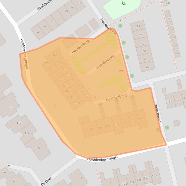 Kaart van postcodegebied 1191NE.