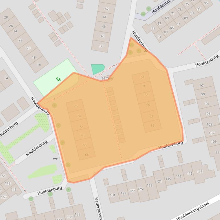 Kaart van postcodegebied 1191NJ.