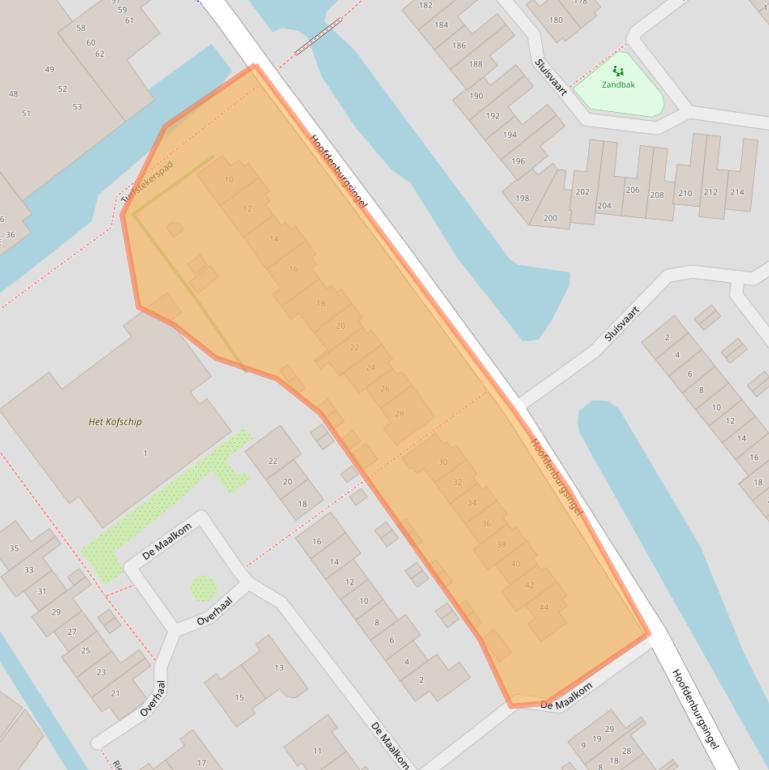 Kaart van postcodegebied 1191NP.