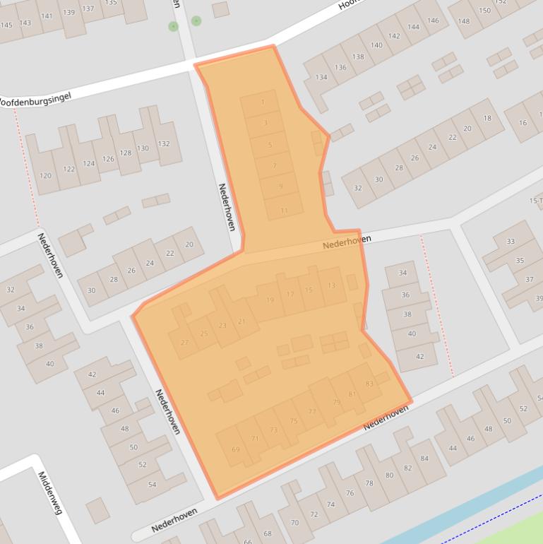 Kaart van postcodegebied 1191PC.