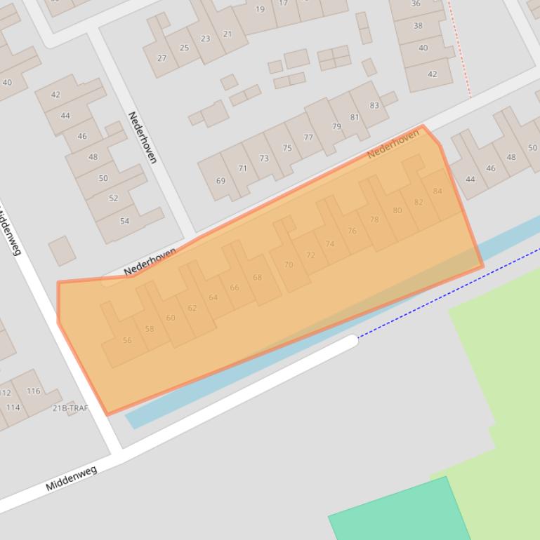 Kaart van postcodegebied 1191PE.