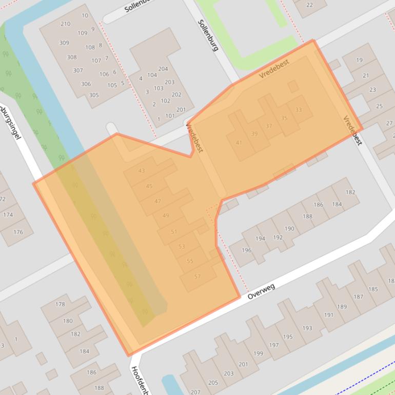 Kaart van postcodegebied 1191PN.