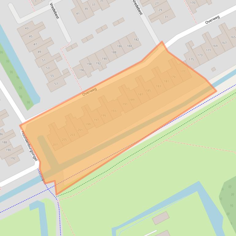 Kaart van postcodegebied 1191PZ.