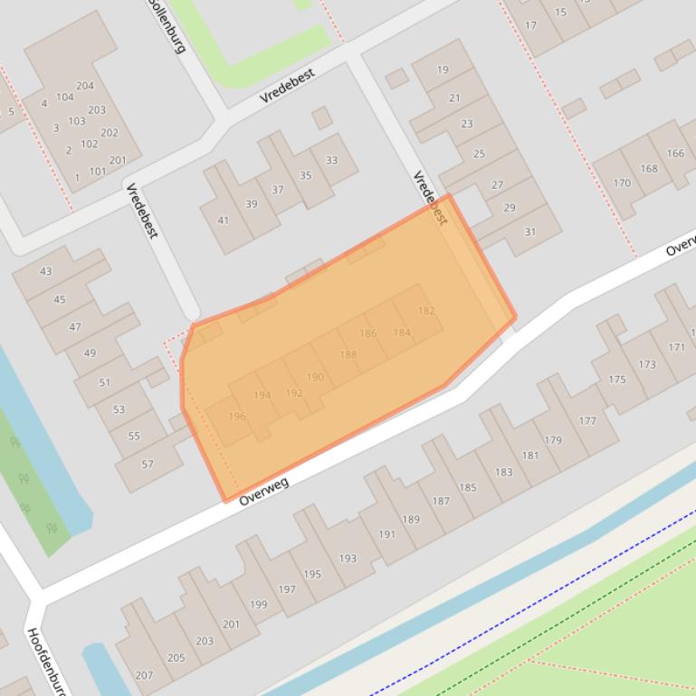 Kaart van postcodegebied 1191RG.