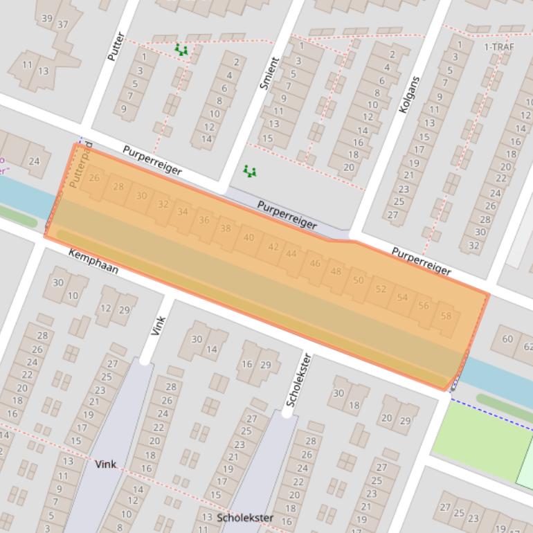 Kaart van postcodegebied 1191SM.