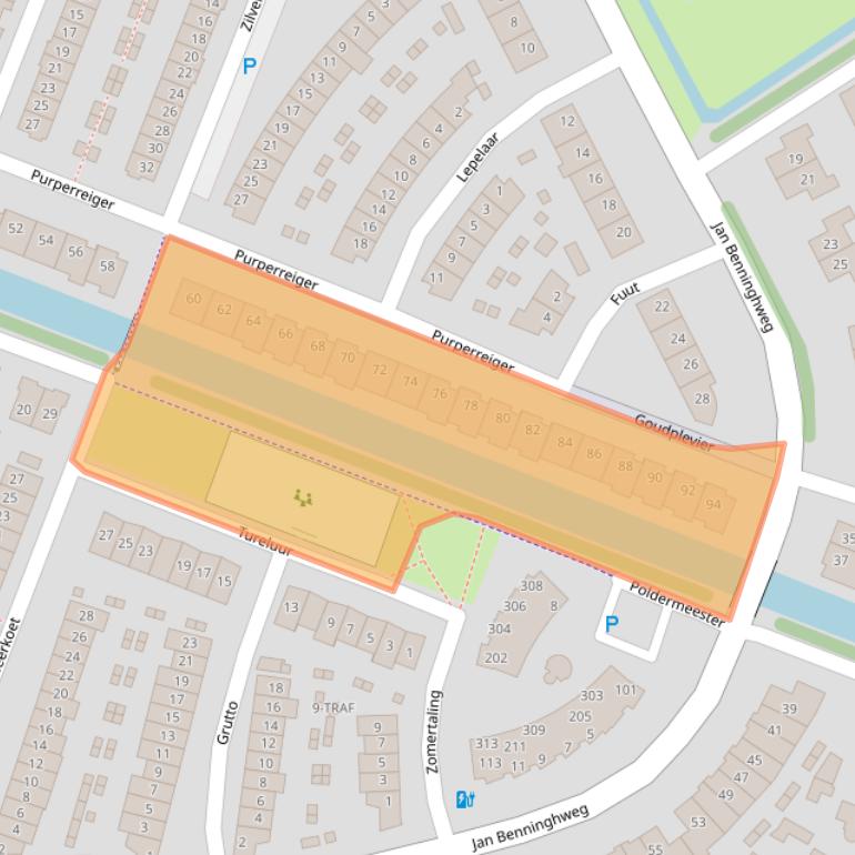 Kaart van postcodegebied 1191SN.