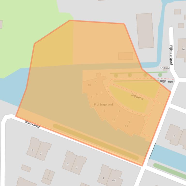 Kaart van postcodegebied 1191TD.