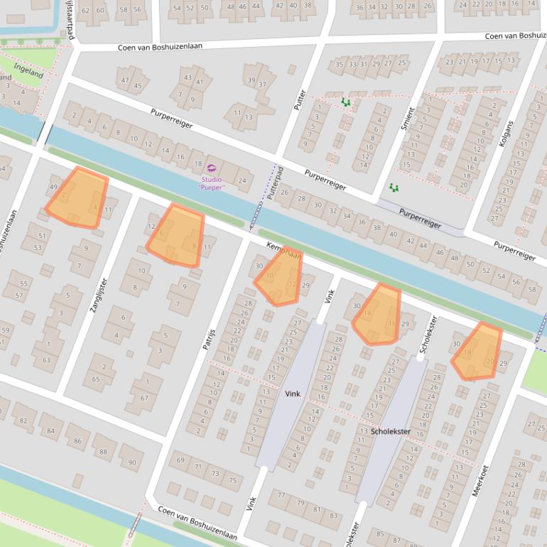 Kaart van postcodegebied 1191TG.