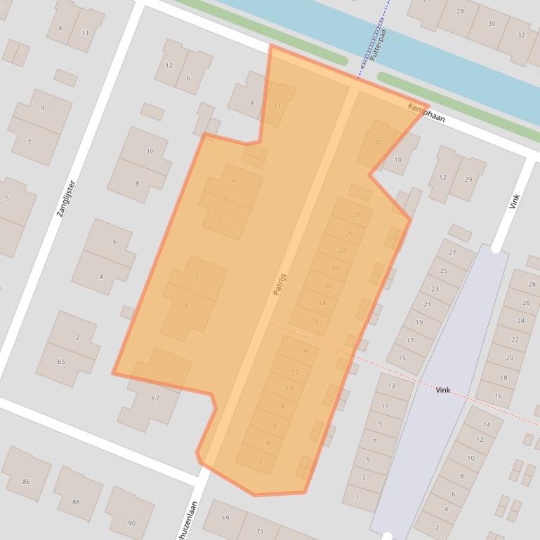 Kaart van postcodegebied 1191TK.