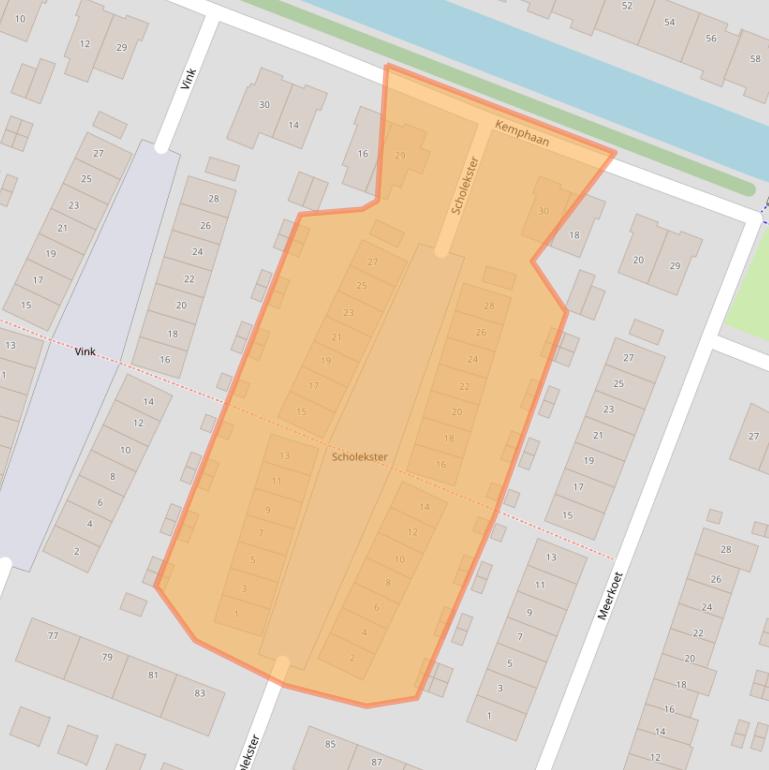 Kaart van postcodegebied 1191TM.