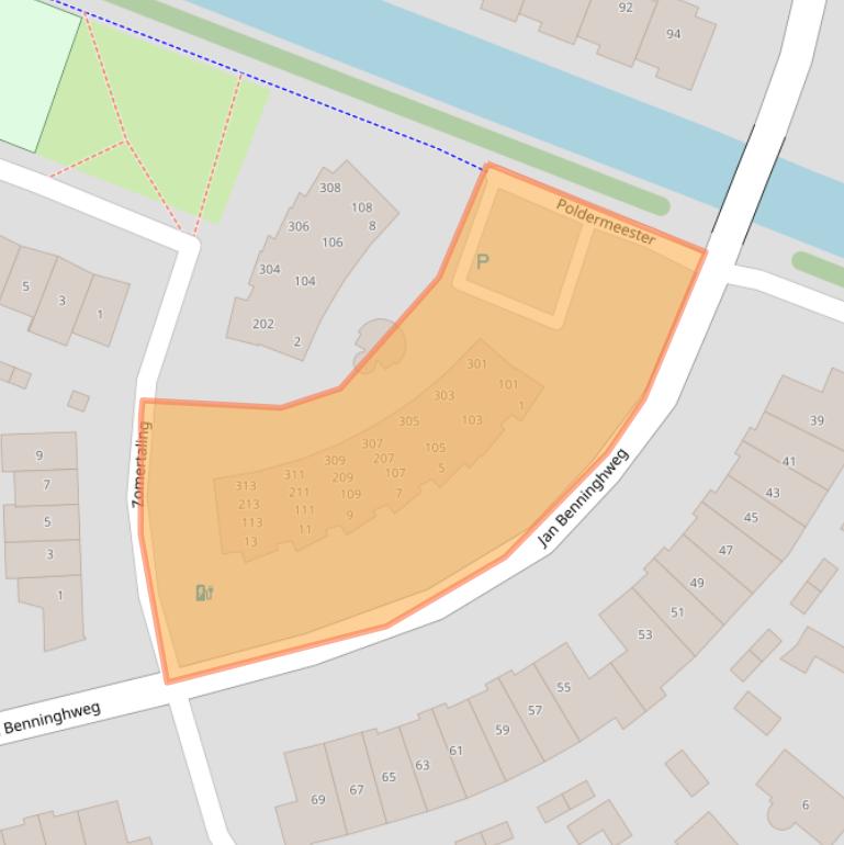 Kaart van postcodegebied 1191VC.