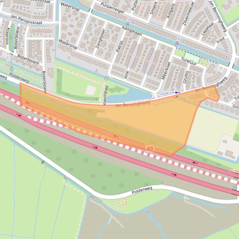 Kaart van postcodegebied 1191VM.