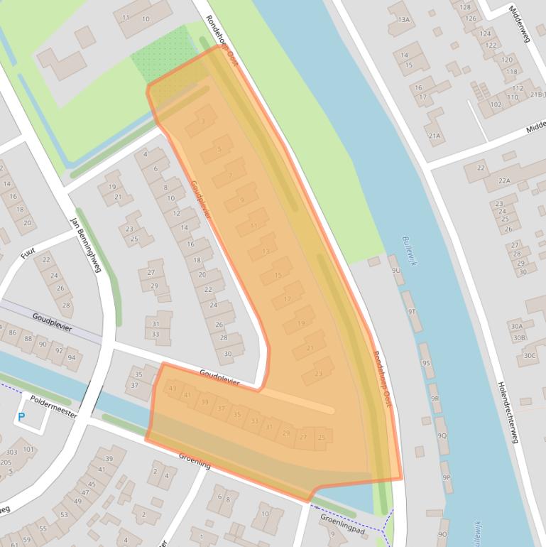 Kaart van postcodegebied 1191VP.