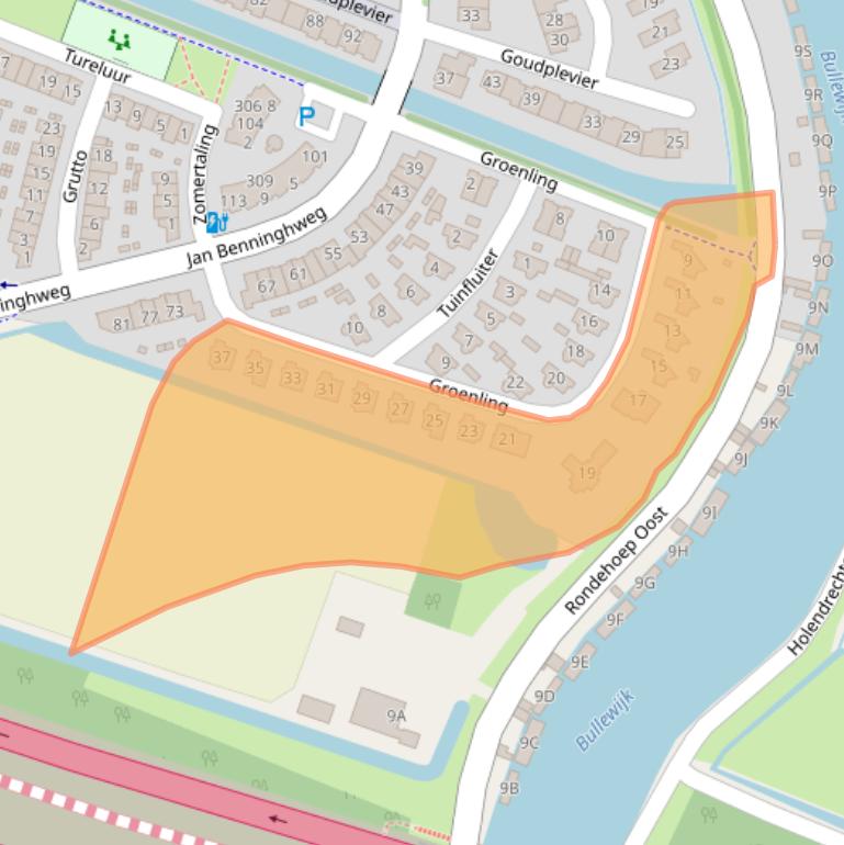 Kaart van postcodegebied 1191VR.