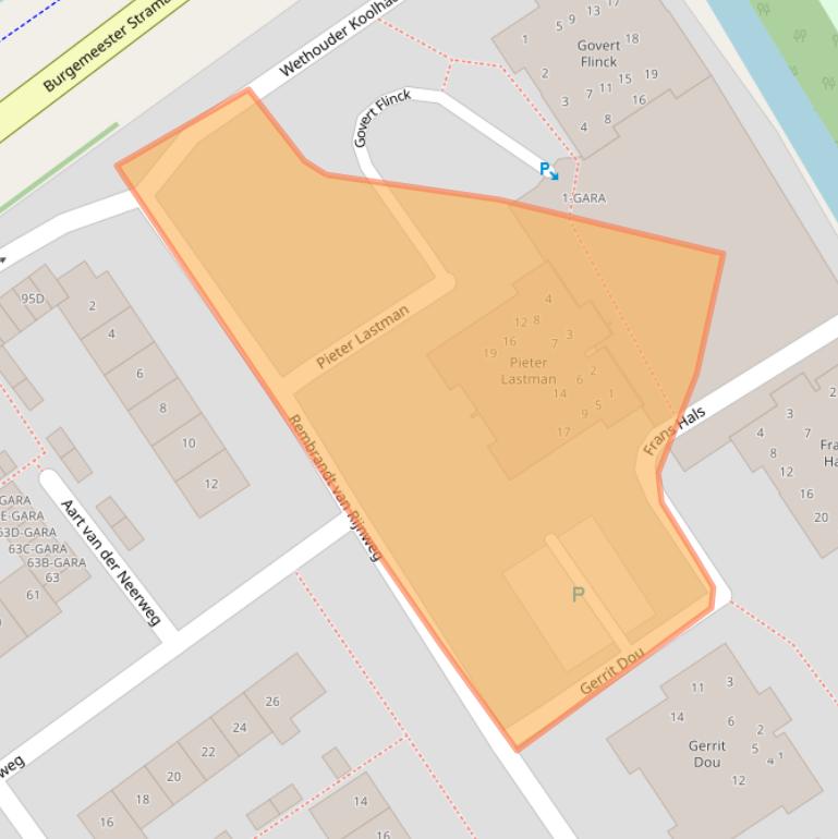 Kaart van postcodegebied 1191WC.