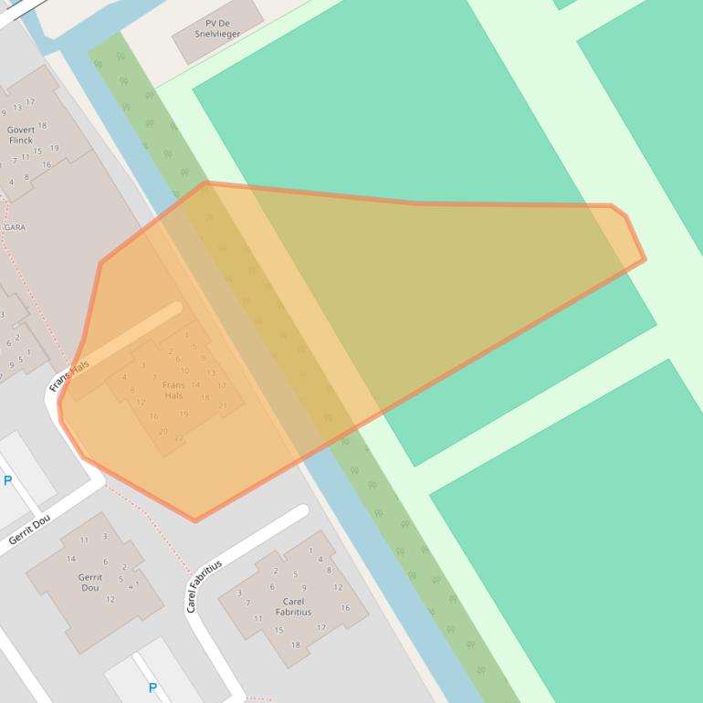 Kaart van postcodegebied 1191WD.