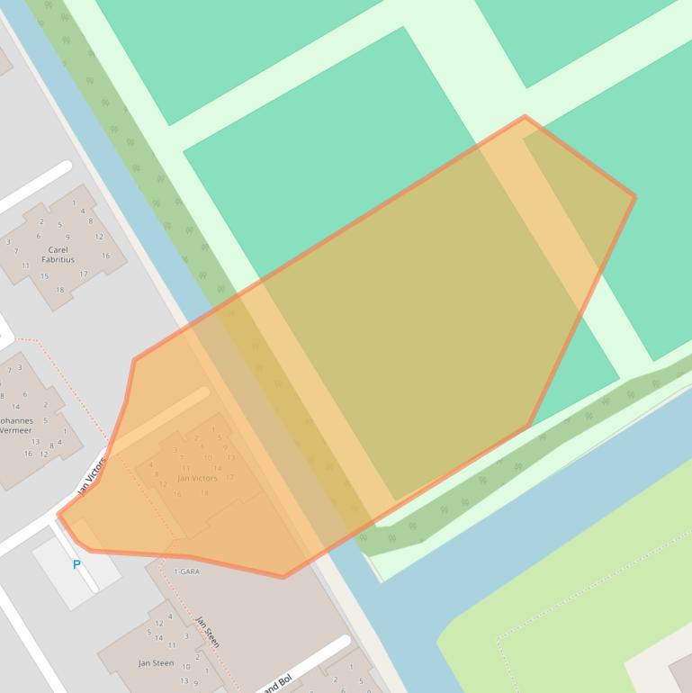 Kaart van postcodegebied 1191WJ.