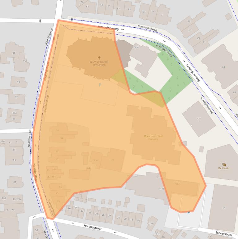 Kaart van postcodegebied 1211AM.