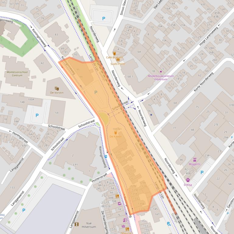 Kaart van postcodegebied 1211AP.