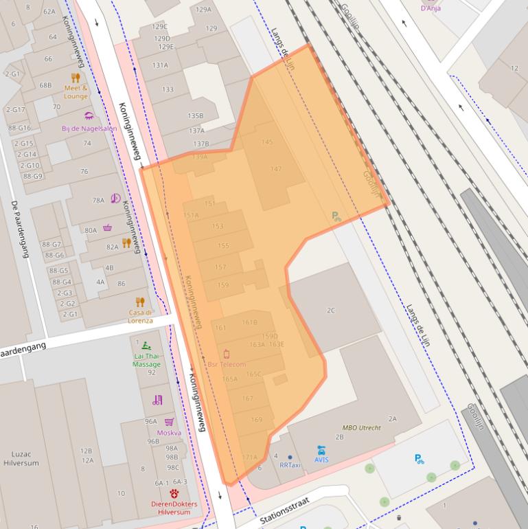 Kaart van postcodegebied 1211AR.