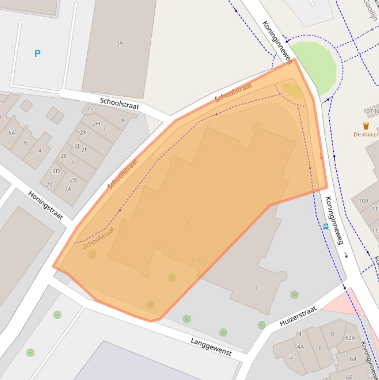 Kaart van postcodegebied 1211AZ.