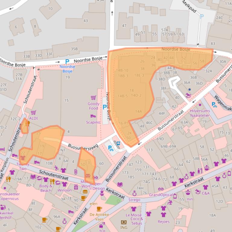 Kaart van postcodegebied 1211BG.