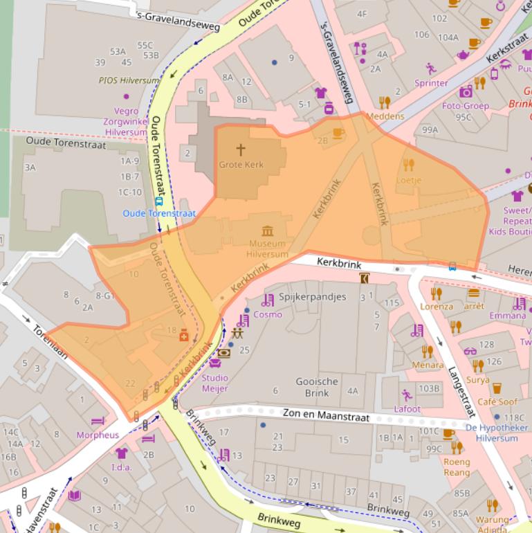 Kaart van postcodegebied 1211BX.