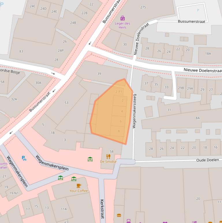 Kaart van postcodegebied 1211CG.