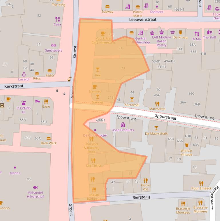 Kaart van postcodegebied 1211CZ.