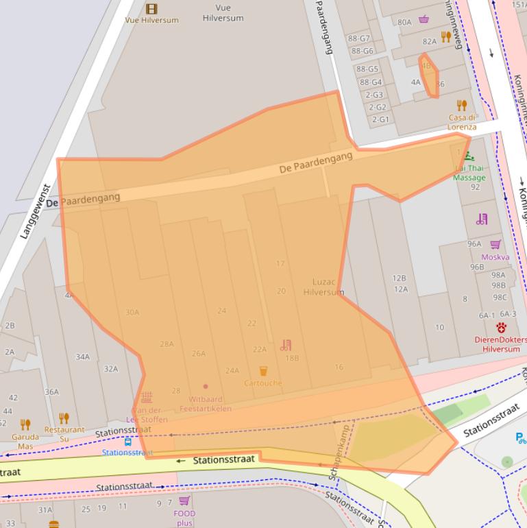 Kaart van postcodegebied 1211EN.