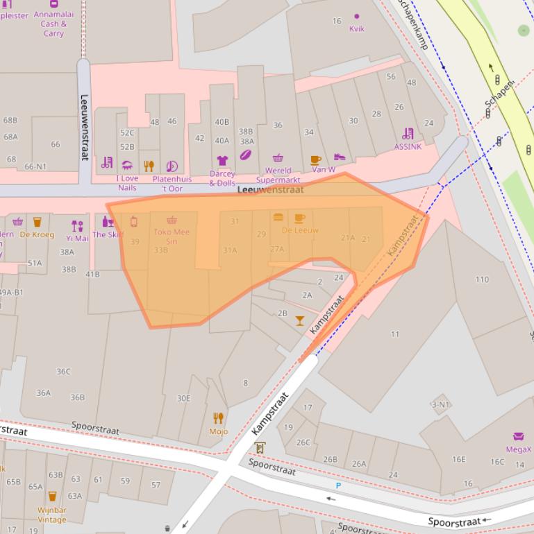 Kaart van postcodegebied 1211ES.