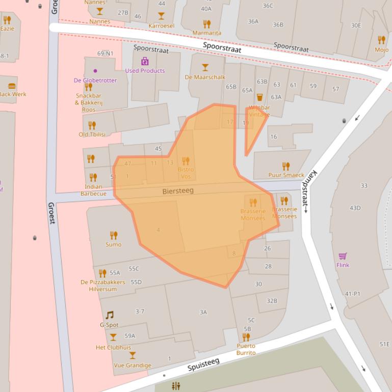 Kaart van postcodegebied 1211GC.