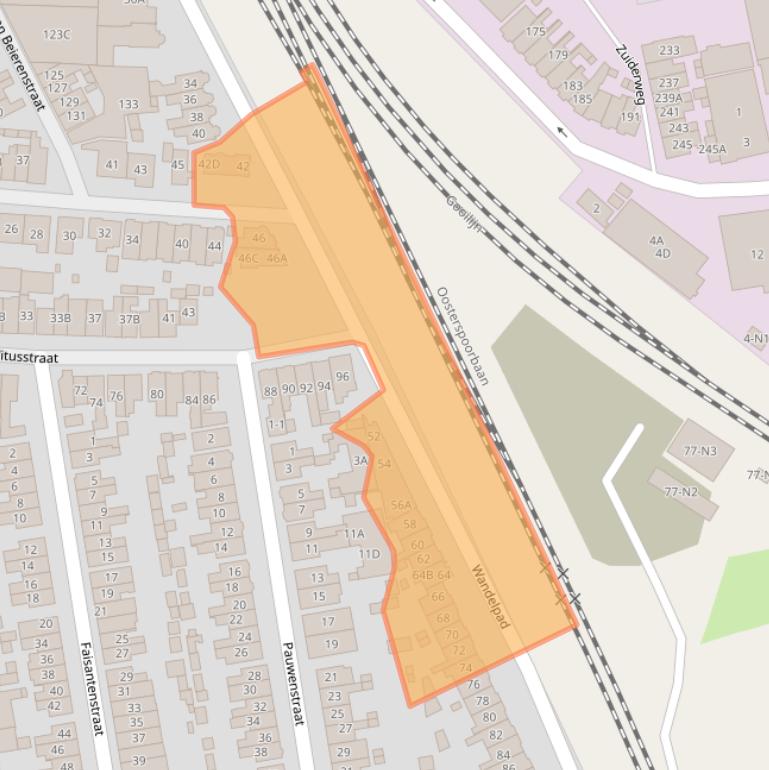 Kaart van postcodegebied 1211GP.