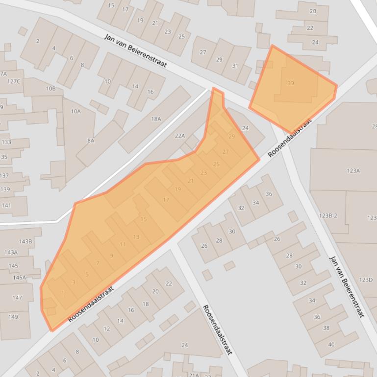 Kaart van postcodegebied 1211HV.