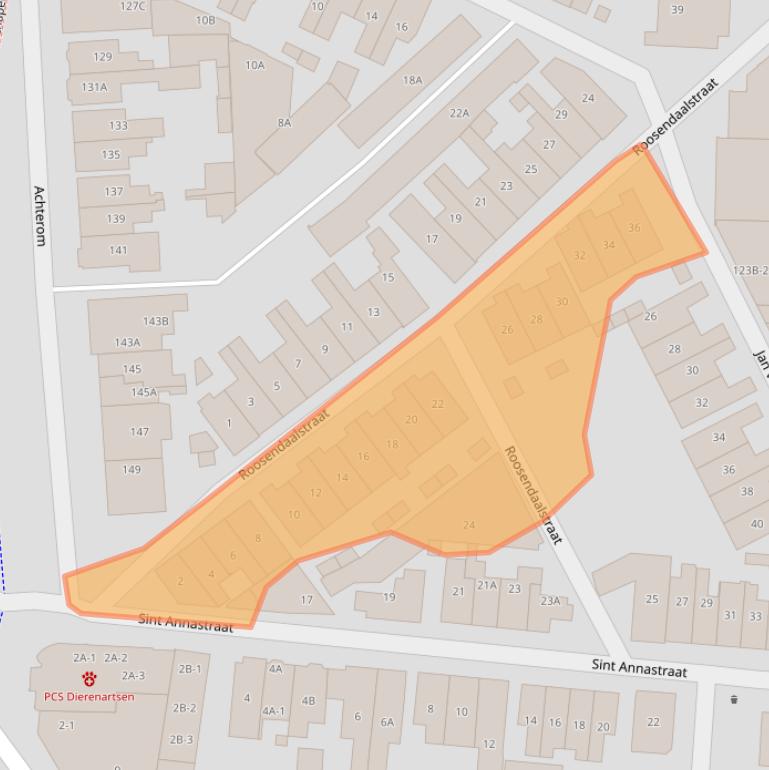 Kaart van postcodegebied 1211HW.