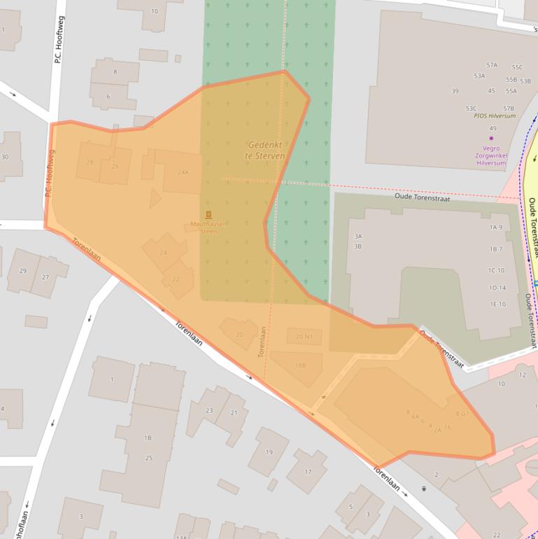 Kaart van postcodegebied 1211JB.