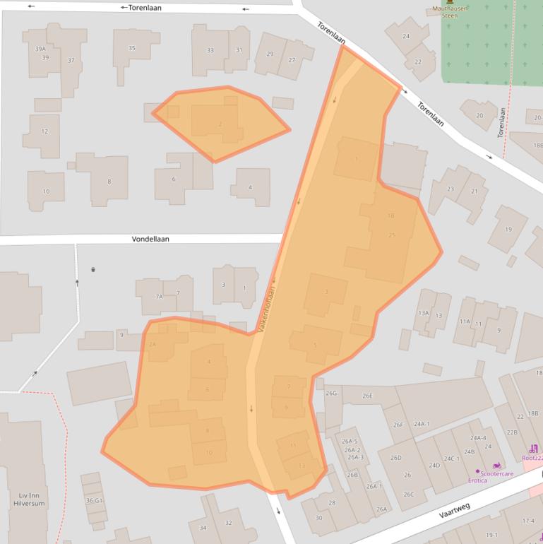 Kaart van postcodegebied 1211JC.