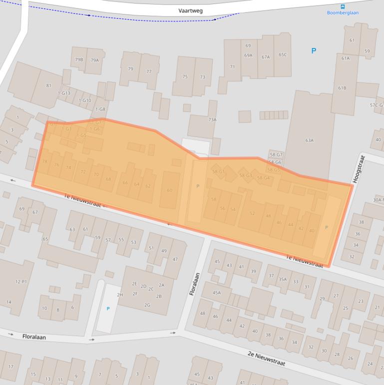 Kaart van postcodegebied 1211JS.
