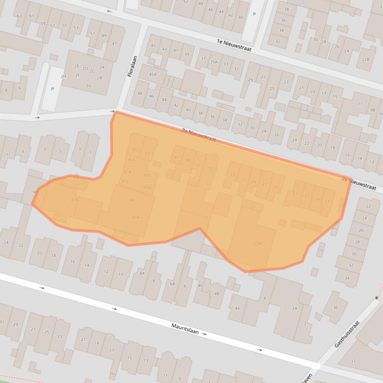 Kaart van postcodegebied 1211JV.