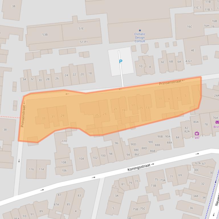 Kaart van postcodegebied 1211LS.