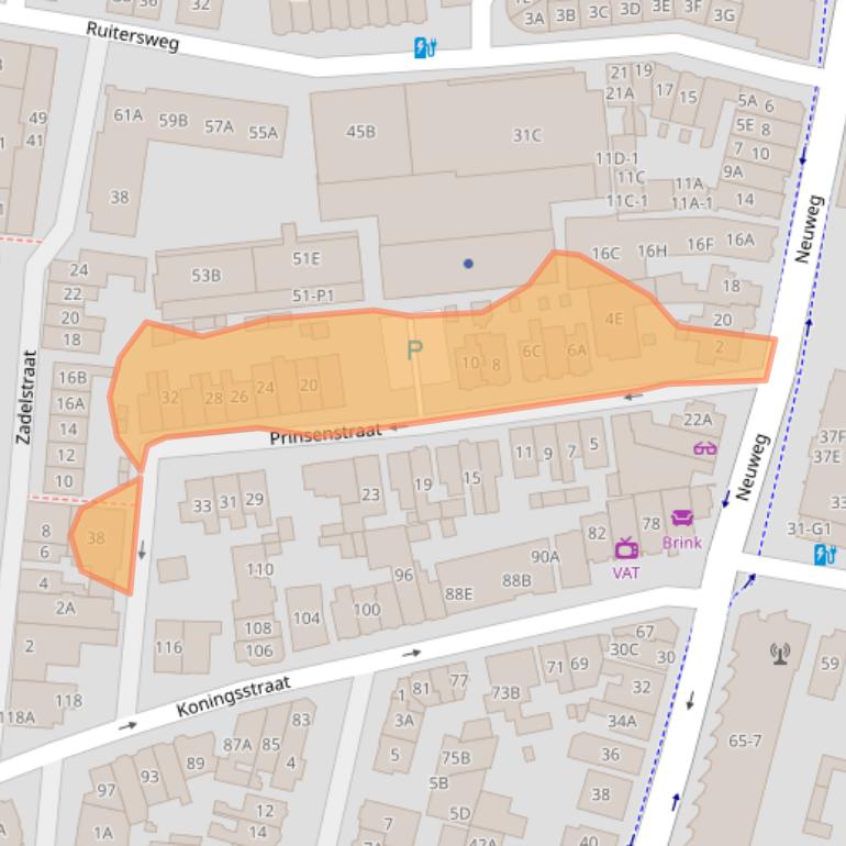 Kaart van postcodegebied 1211LT.