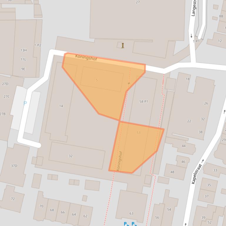 Kaart van postcodegebied 1211MH.