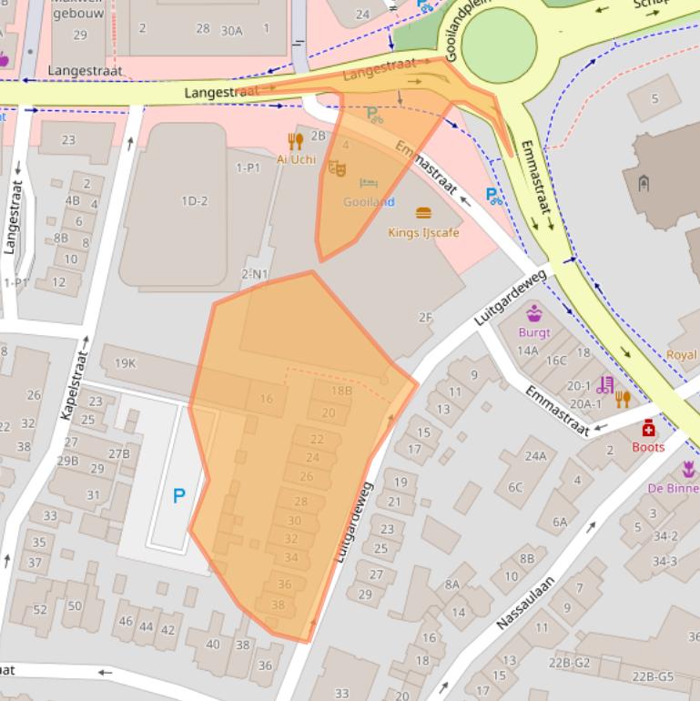 Kaart van postcodegebied 1211NB.