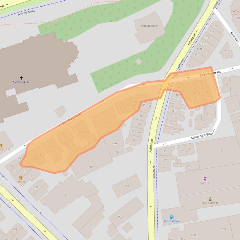 Kaart van postcodegebied 1211PH.