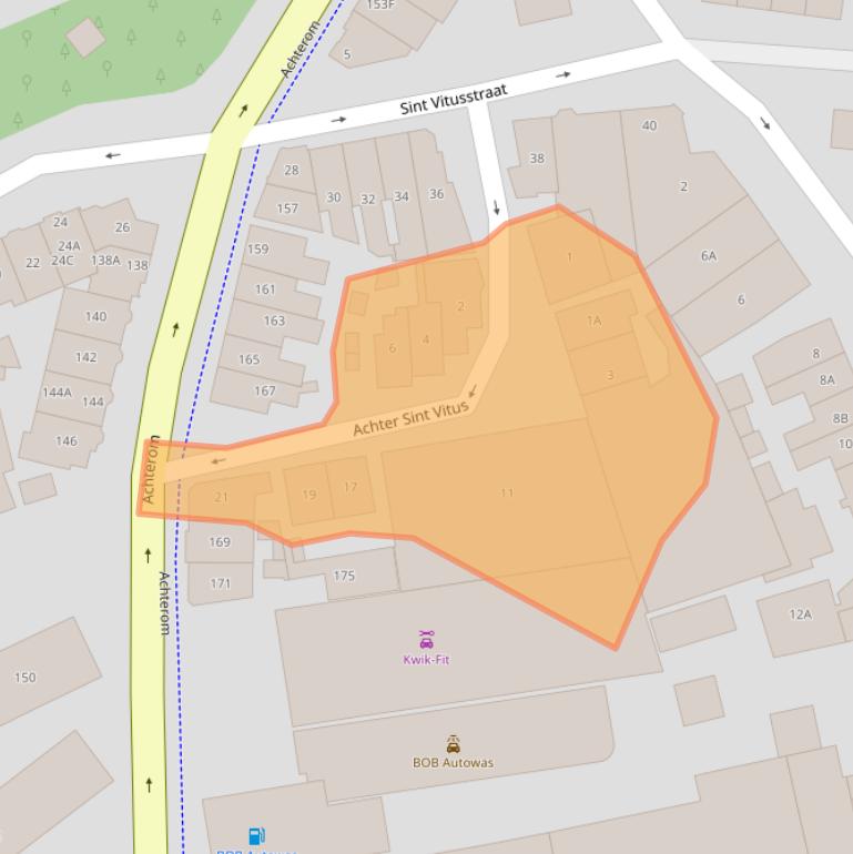 Kaart van postcodegebied 1211PL.