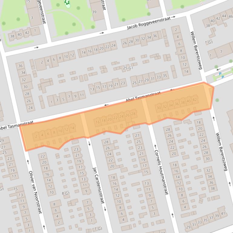 Kaart van postcodegebied 1212BD.